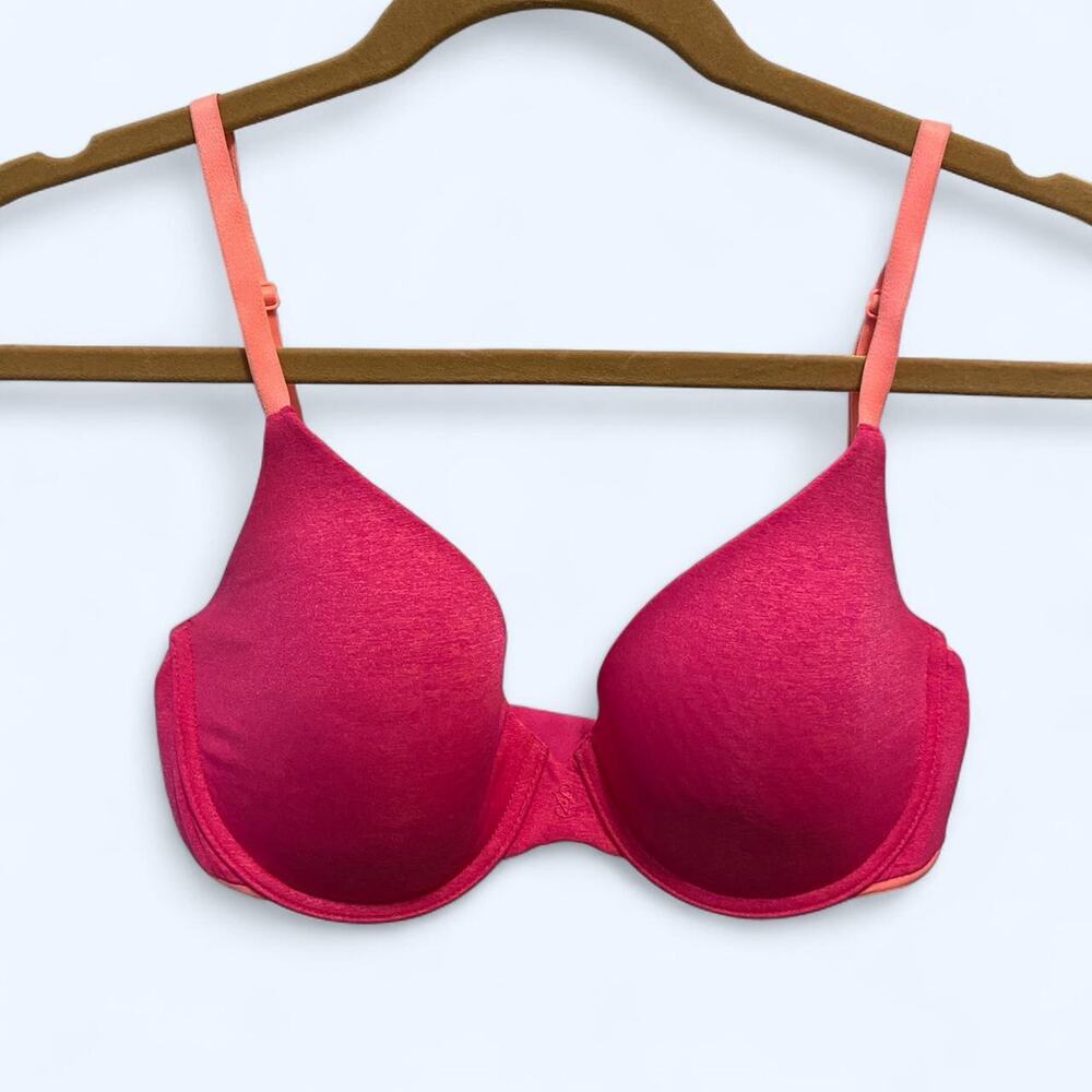 Hot pink Victoria's Secret balconette padded bra